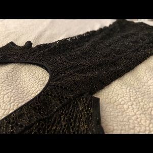 Mini Dress with gold detail-worn once